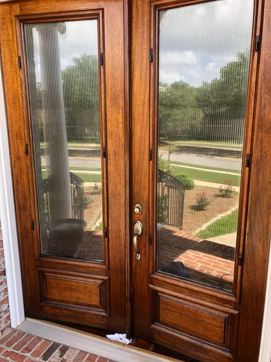 Mahogany Front Door Restore