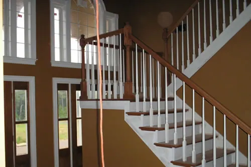 Stair Rail Painting